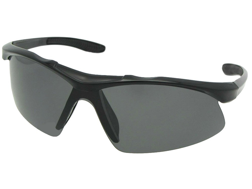 Polarized Semi Rimless Sport Sunglasses Style PSR15