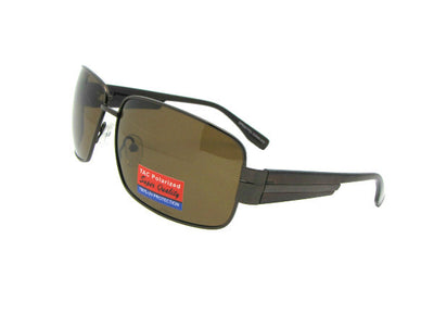 Style PSR77 Polarized Sunglasses For Men Black Frame Brown Lenses