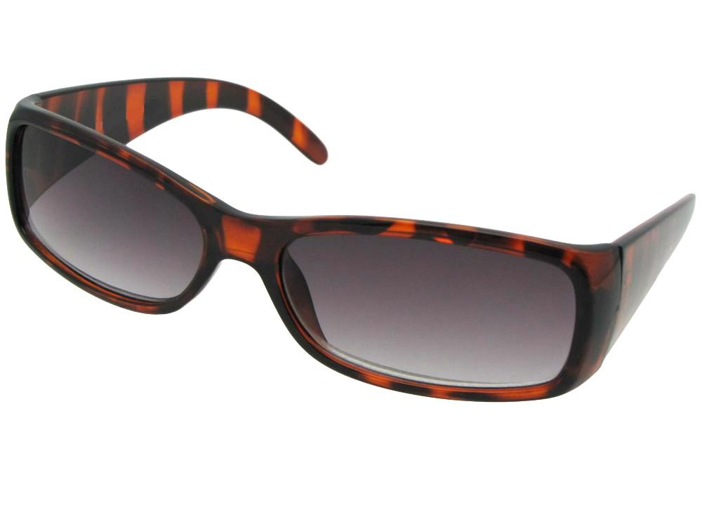 Style R19 Casual Fashion Reading Sunglasses Tortoise Frame Gray Lenses