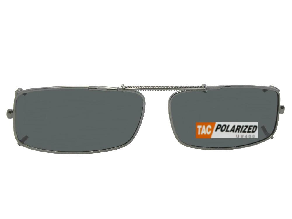 Extra Skinny Rectangle Clip-on Sunglasses