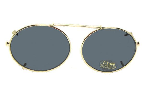 Round Oval Shape Clip-on Sunglasses