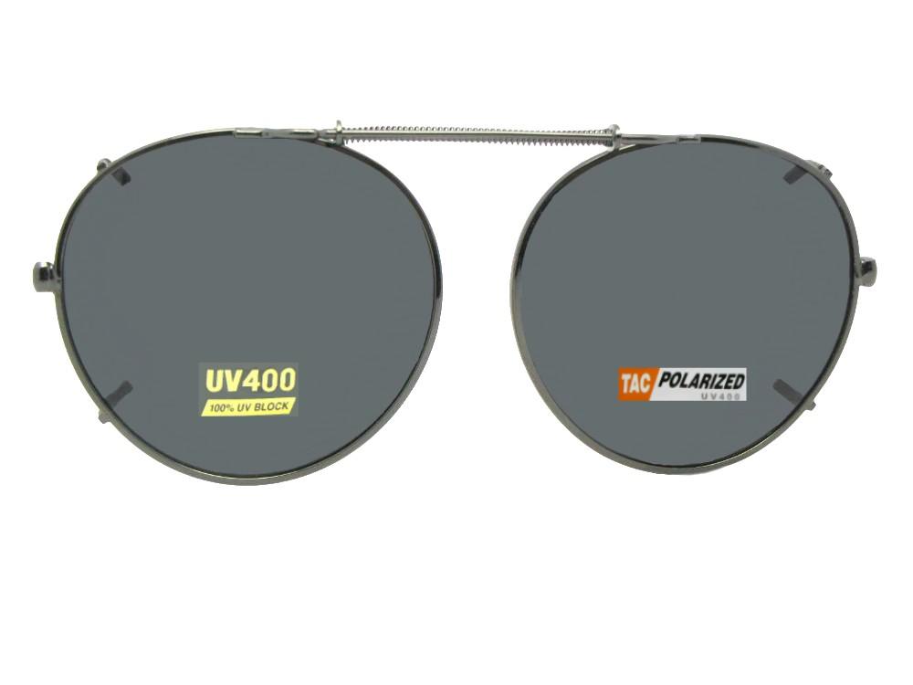 Semi Round Shape Clip-on Sunglasses - Sunglass Rage