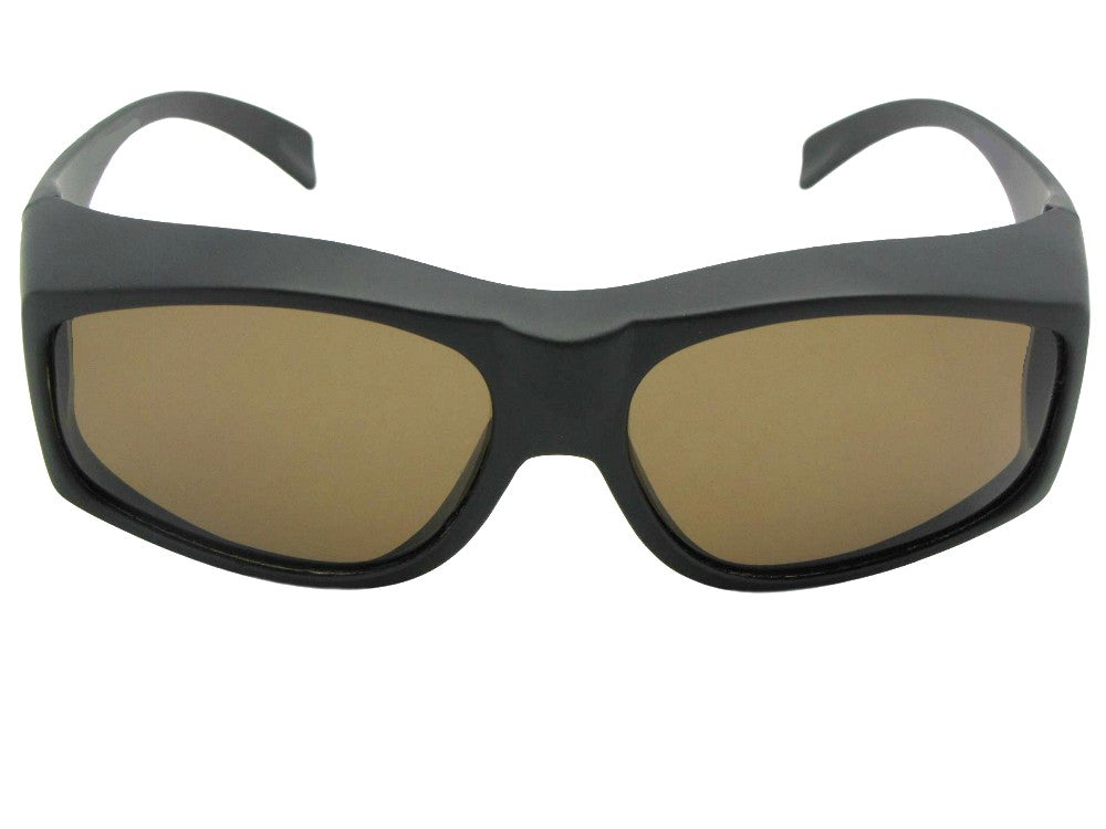 Largest Wrap Around Frame Polarized Fit Over Sunglasses Style F19