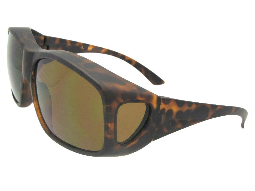 Largest Wrap Around Frame Non Polarized Fit Over Sunglasses Style F19