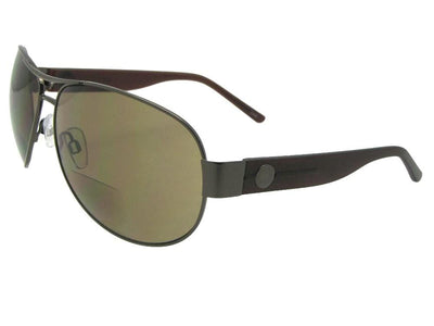 Large Metal Frame Bifocal Sunglasses for Men Style B79 - Sunglass Rage