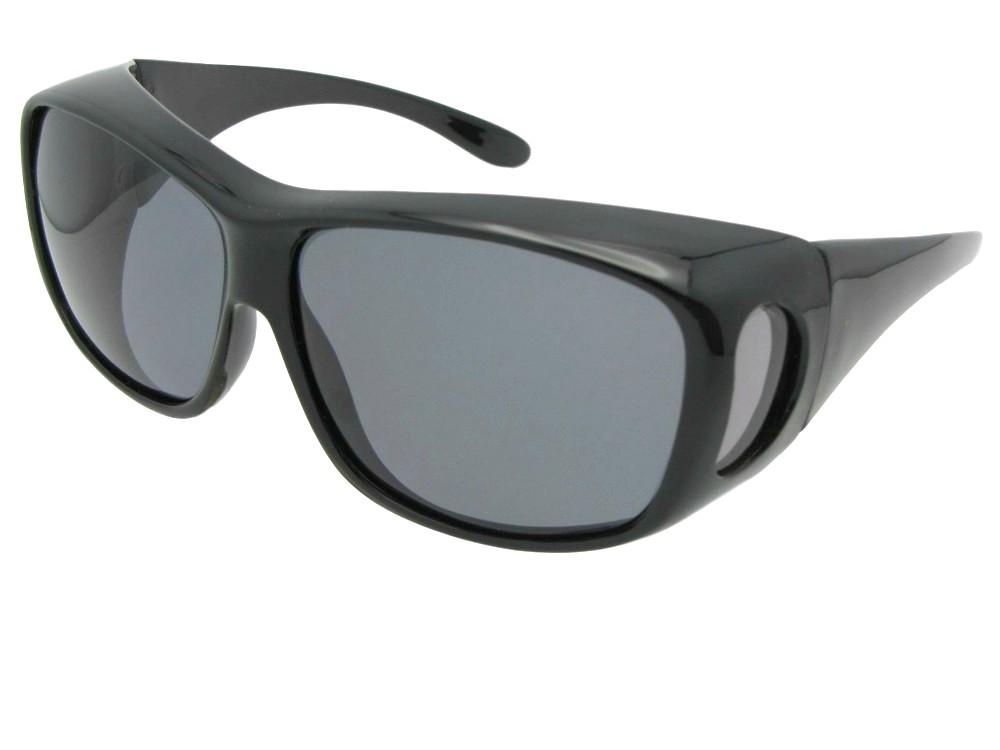 Large Size Wrap Around Frame Fit Over Sunglasses Style F15 - Sunglass Rage