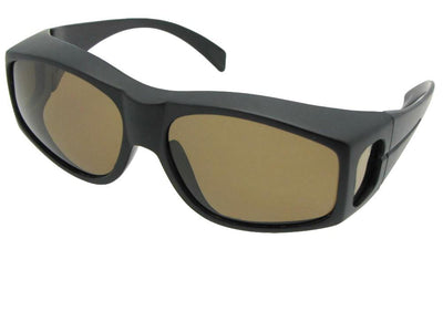 Large Wrap Around Polarized Fit Over Sunglasses Style F18 - Sunglass Rage