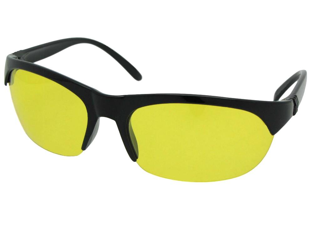 Light Weight Yellow Lens Sunglasses Style PSR23 - Sunglass Rage