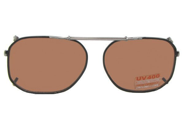 Modified Av Non Polarized Amber Clip Ons - Sunglass Rage