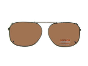 Modified Av Non Polarized Amber Clip Ons - Sunglass Rage