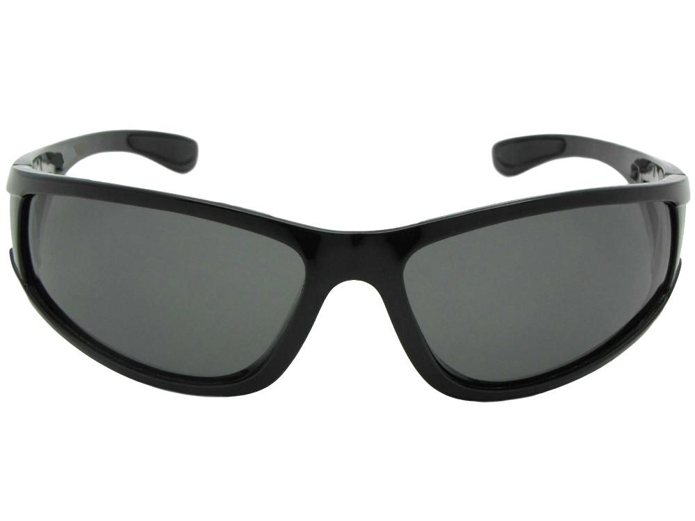 Polarized Lens Wrap Around Frame Sunglasses Style PSR2 - Sunglass Rage