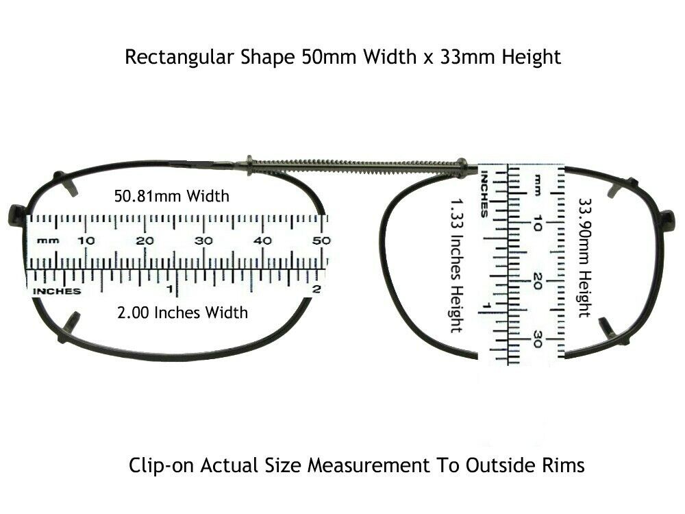 Rectangle Polarized Clip - on Sunglasses - Sunglass Rage