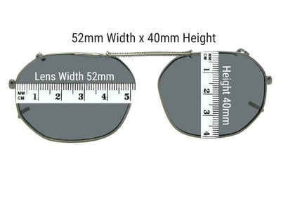 Round Square Color Mirror Clip - on Sunglasses - Sunglass Rage