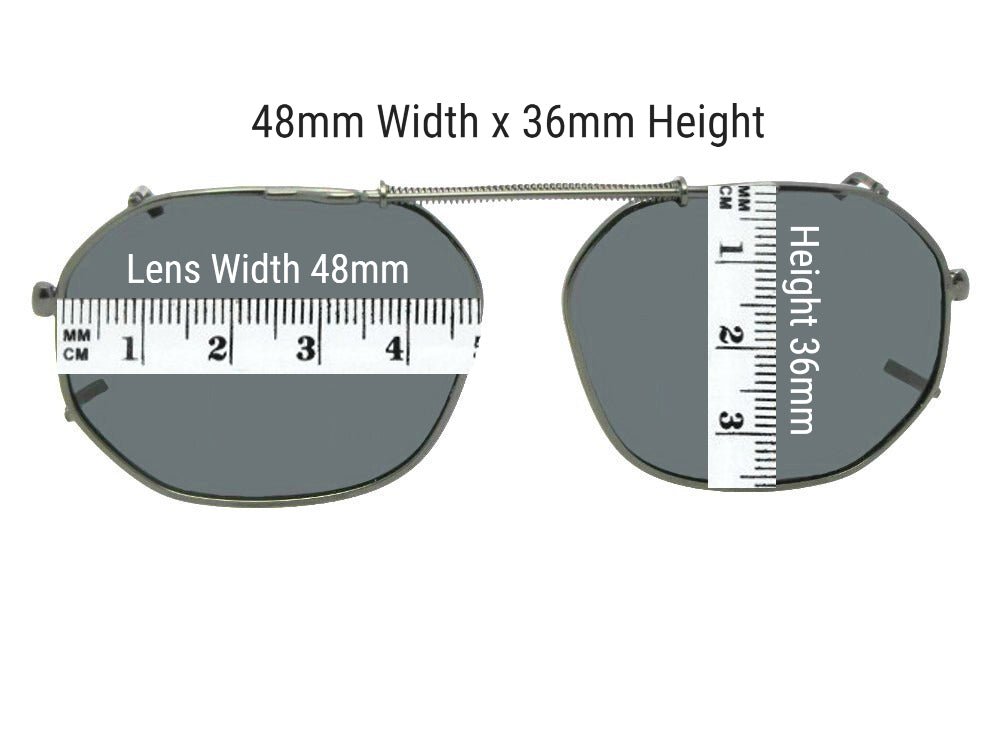 Round Square Color Mirror Clip - on Sunglasses - Sunglass Rage