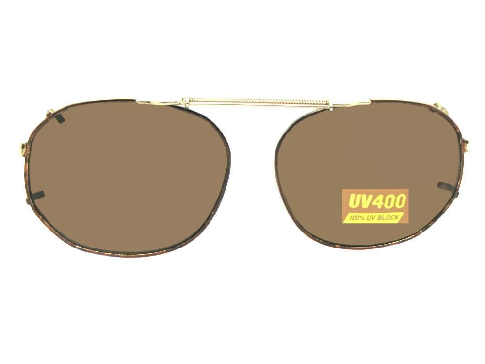 Round Square Non Polarized Clip - on Sunglasses - Sunglass Rage