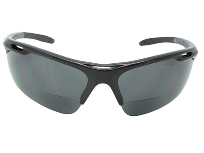 Semi Rimless Wrap Frame Bifocal Sunglasses Style B109 - Sunglass Rage