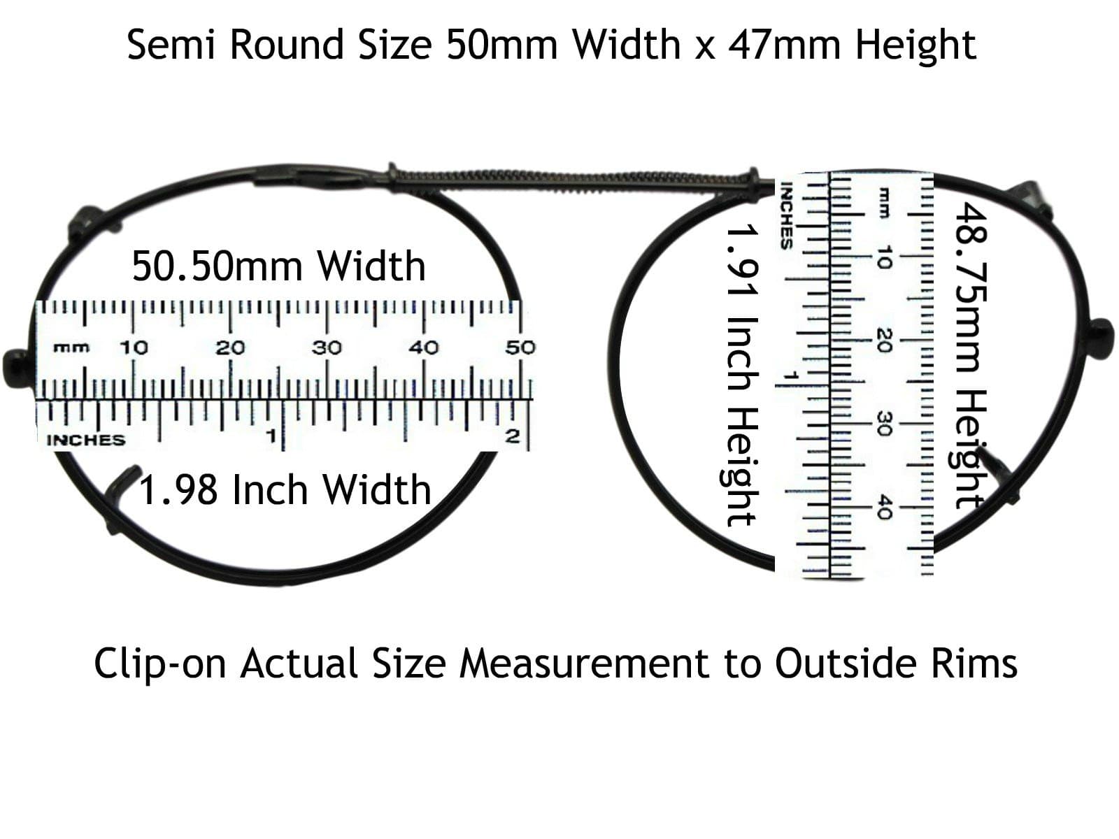 Semi Round Non Polarized Amber Clip - on Sunglasses - Sunglass Rage