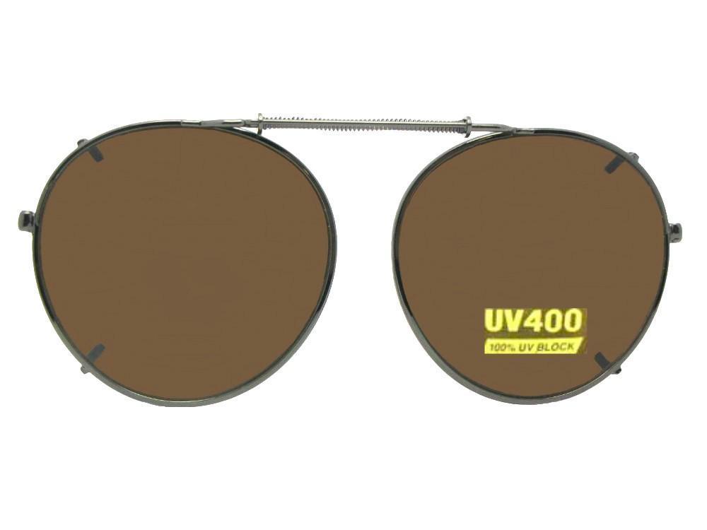 semi round clip on sunglasses