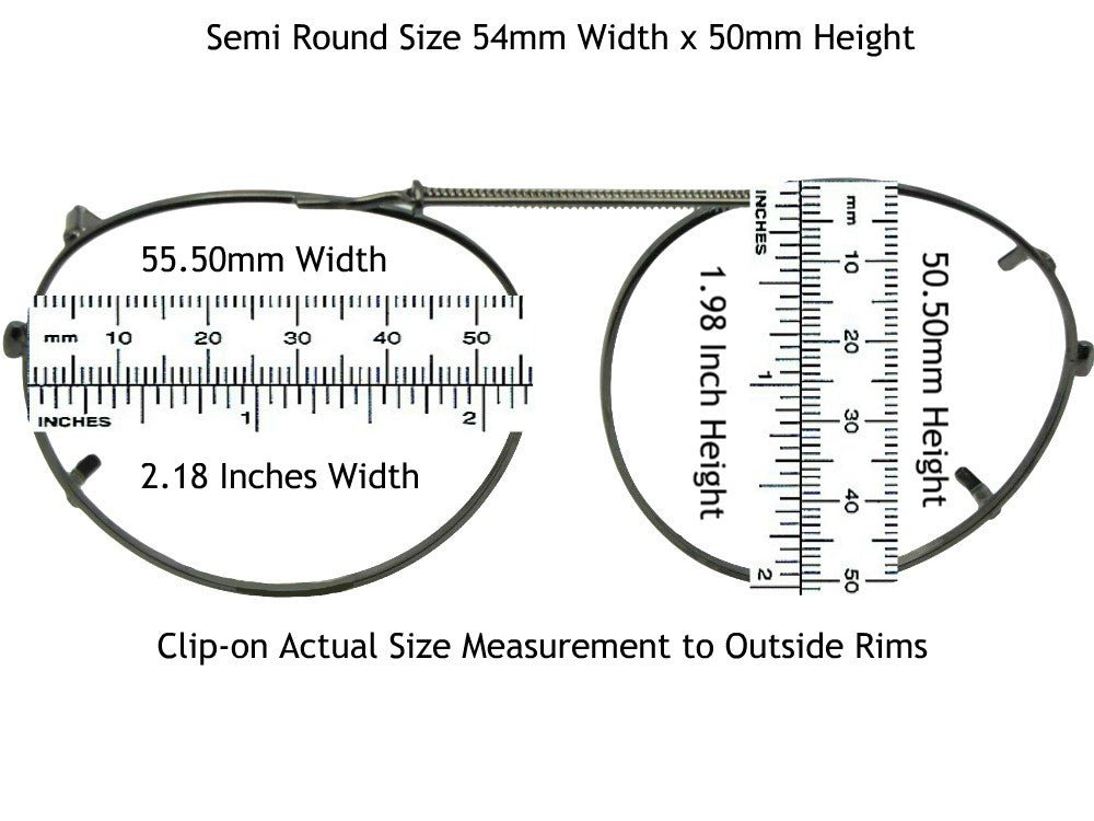 Semi Round Polarized Clip on Sunglasses - Sunglass Rage