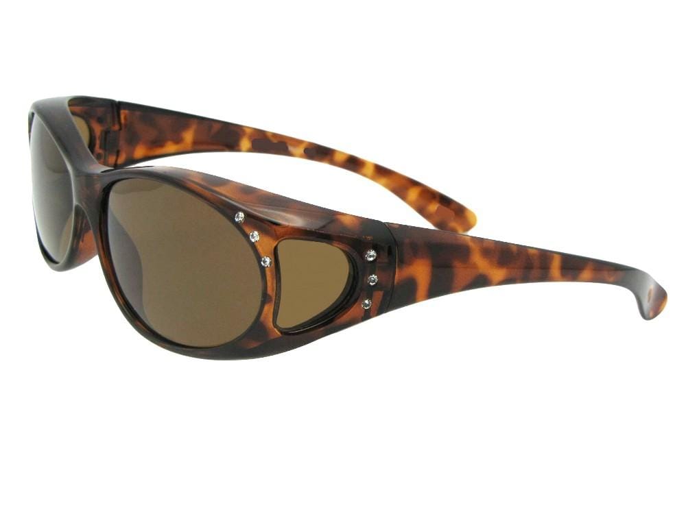 Small Fit Over Polarized Sunglasses With Bling Style F3 - Sunglass Rage