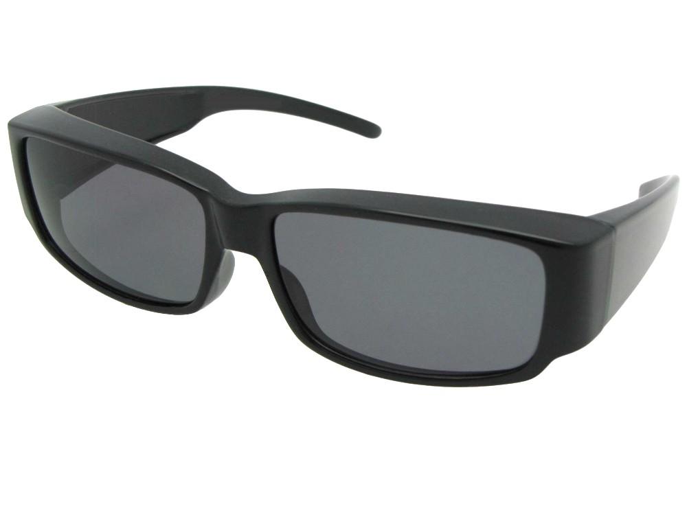 Small Sleek Rectangular Shape Fit Over Sunglasses Style F25 - Sunglass Rage