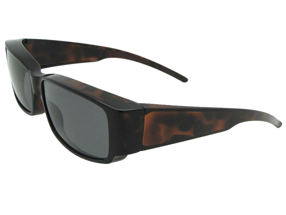 Small Sleek Rectangular Shape Fit Over Sunglasses Style F25 - Sunglass Rage