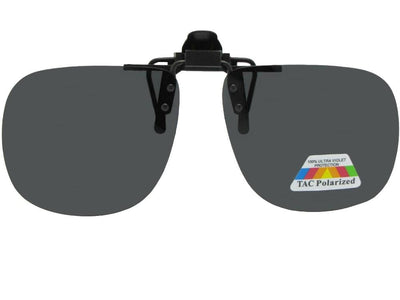 Square Polarized Flip-Up Sunglasses - Sunglass Rage