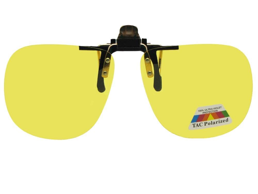 Square Polarized Flip-Up Sunglasses - Sunglass Rage