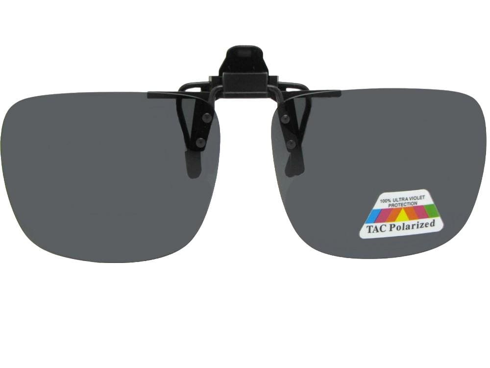 Square Polarized Flip-Up Sunglasses - Sunglass Rage