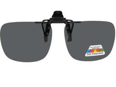 Square Polarized Flip-Up Sunglasses - Sunglass Rage