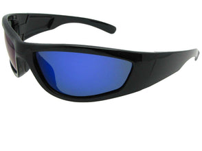 Wrap Around Mirrored Polarized Sunglasses Style PSR29 - Sunglass Rage