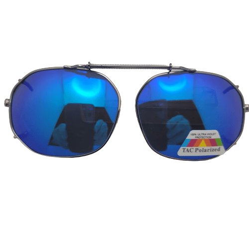 Round Square Shape Polarized Clip-on Sunglasses