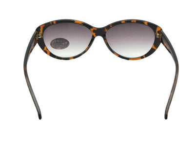 Style R99 Cat Eye Full Reader Lens Sunglasses Tortoise Frame Gray Lenses