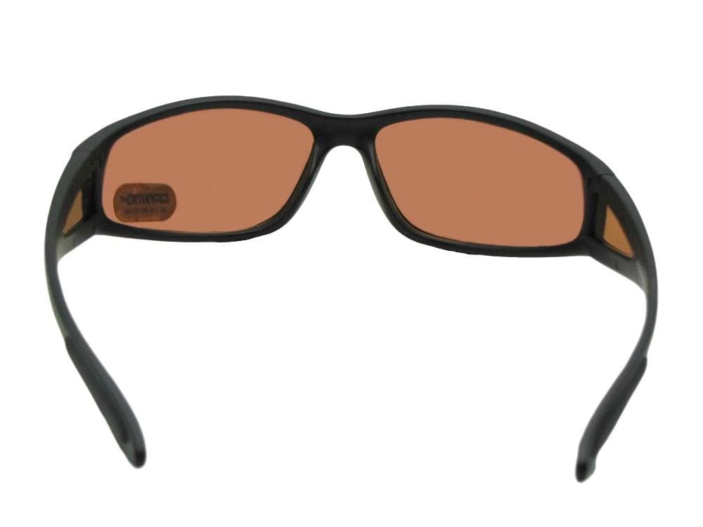 Style B132 Wrap Around Non Polarized Driving Lens Bifocal Sunglasses Flat Black Frame