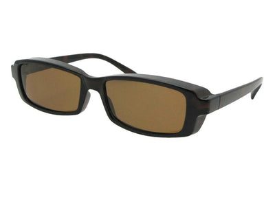 Style F12 Smallest Rectangular Fit Over Sunglasses Tortoise Brown Lenses