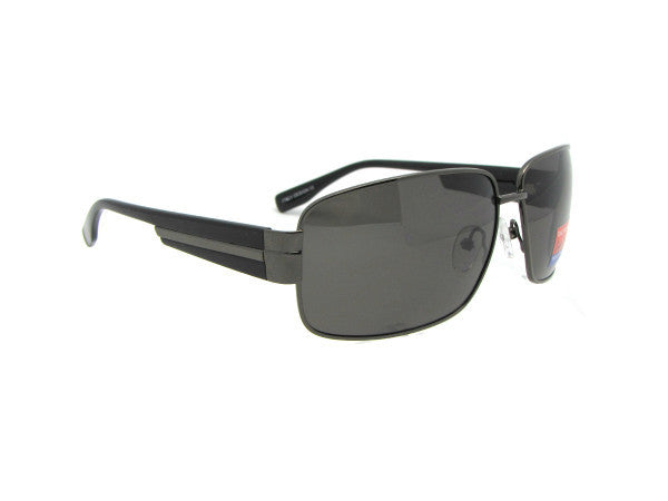 Style PSR77 Polarized Sunglasses For Men Pewter Frame Gray Lenses