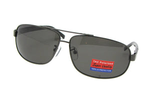 Style PSR21 Polarized Sunglasses Pewter Frame Gray Lenses