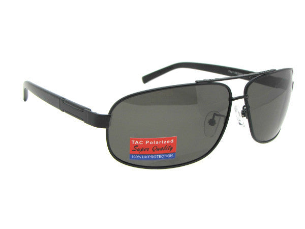 Style PSR21 Polarized Sunglasses Black Frame Gray Lenses