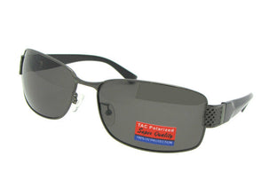 Style PSR44 Big Frame Polarized Sunglasses Pewter Frame Gray Lenses