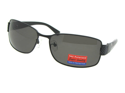 Style PSR44 Big Frame Polarized Sunglasses Black Frame Gray Lenses