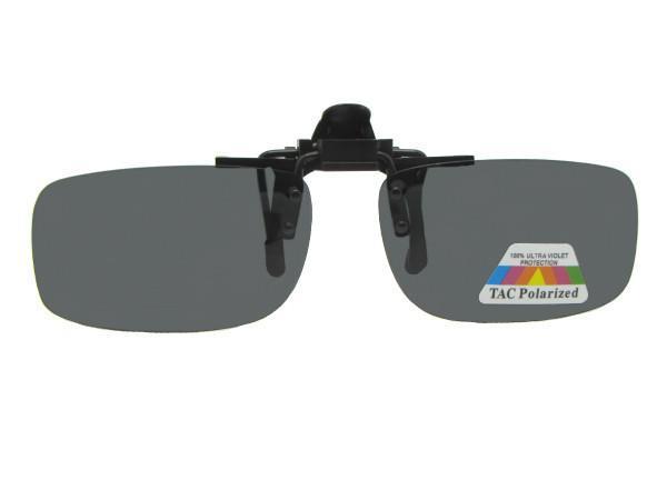 Flip-up Slim Rectangle Polarized Polarized Gray Lenses