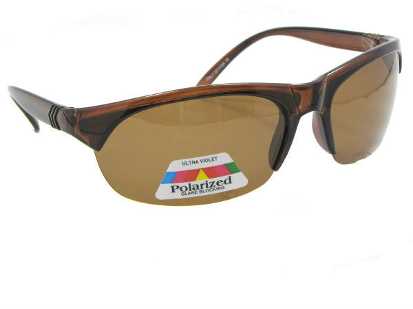 Style PSR27 Polarized Sunglasses Brown Frame Brown Lenses