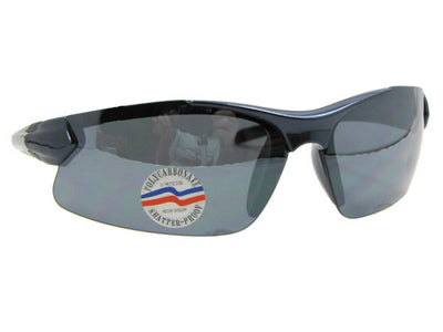 Style SR75 Sports Sunglasses Blue Frame Gray Lenses