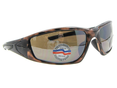 Style SR74 Sports Sunglasses Tortoise Frame Brown Lenses