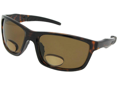 Style P15 Polarized Bifocal Sunglasses For Fishing Tortoise Frame Brown Lenses