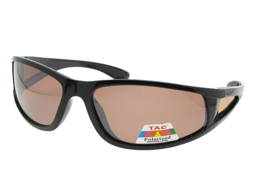 Style PSR14 Polarized Casual Sport Sunglasses Shiny Black Frame