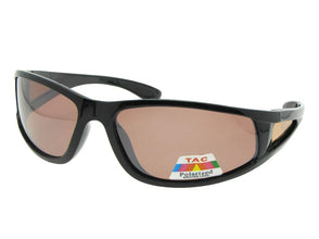 Style PSR14 Polarized Casual Sport Sunglasses Shiny Black Frame