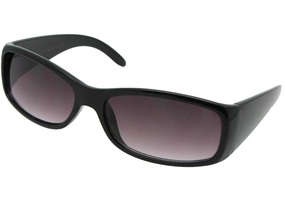 Style R19 Casual Fashion Reading Sunglasses Black Frame Gray Lenses