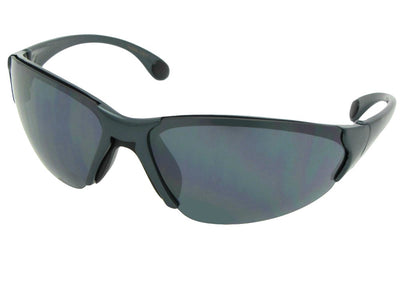 Style SR20 Casual Sport Sunglasses Shiny Blue Frame Gray Lenses
